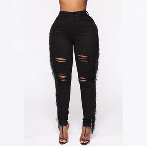Giddy Up Girl High Rise Skinny Denim Jeans - Black